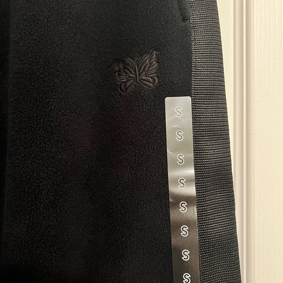 UNIQLO NEEDLES FLEECE WIDE PANTS - BLACK S - Picture 6 of 10